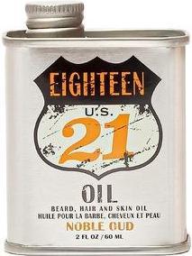 Actual product image 18.21 Man Made Hair Skin and Beard Oil for Men Noble Oud - 50ml (50 ml)