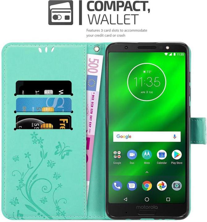 Immagine prodotto Cadorabo Copertina del libro di fiori (Motorola Moto G6 Plus)