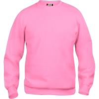 Clique Sweatshirt Rundhals Basic 021030, Polyester, Baumwolle, hellpink, XL (XL)
