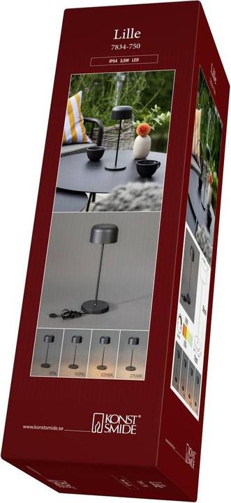 Produktbild Konstsmide Tischleuchte Lille USB, 2200 / 2700 K, 3.5 (150 lm)