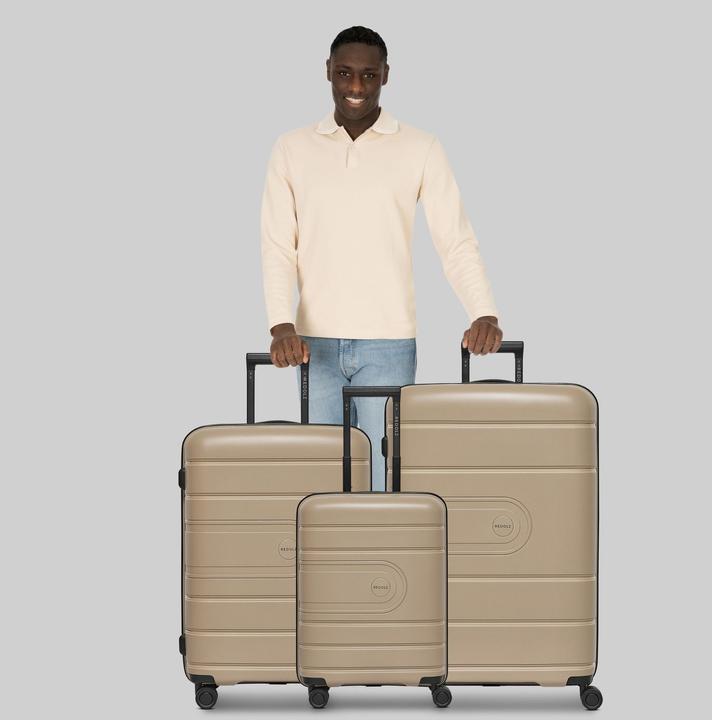 Produktbild Redolz Essentials 11 4 Rollen Kofferset 3-teilig mit Dehnfalte (240 l, XL (ab 115l))