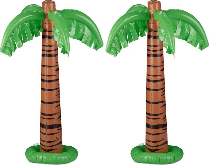 Produktbild Relaxdays 2x aufblasbare Palme (62 x 80 cm)