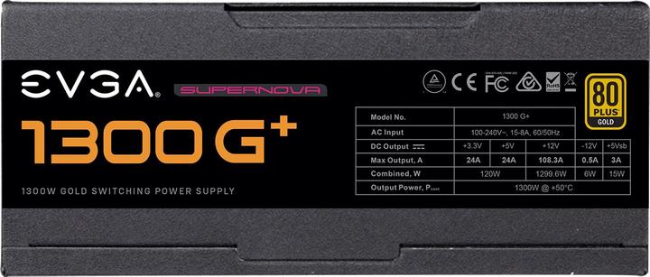 Produktbild EVGA Power Supply 1300 W Supernova ATX Model 80 Gold Fuente de Alimention (1300 W)
