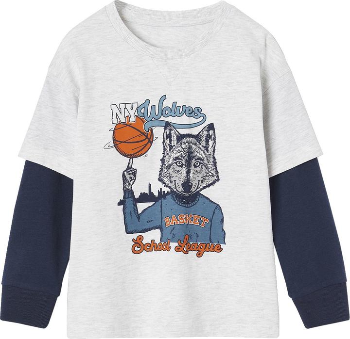 Immagine prodotto Vertbaudet Camicia sportiva da bambino con look a strati e cotone riciclato (92)