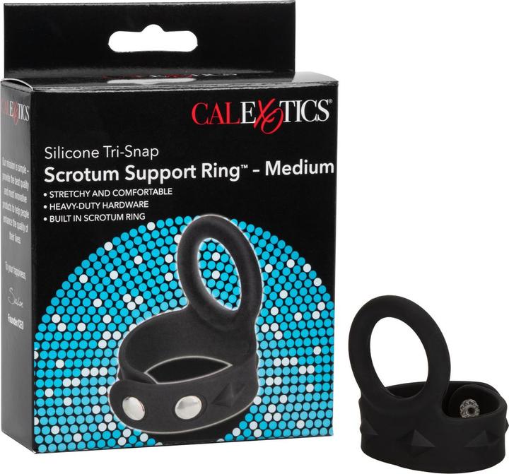 Produktbild CalExotics 3-Snap Scrotum Ring - Medium (2.15 cm)