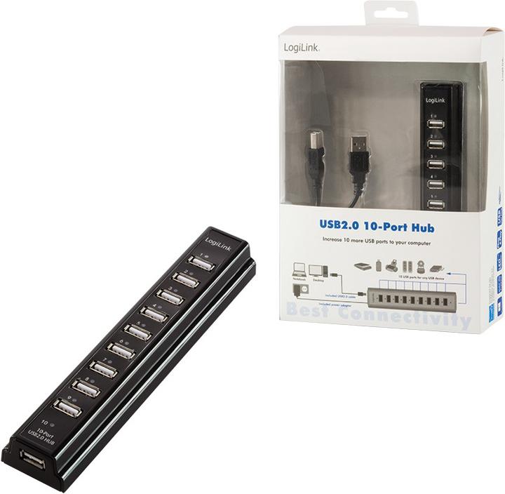 Produktbild LogiLink UA0096 (USB-A, 10 Ports)