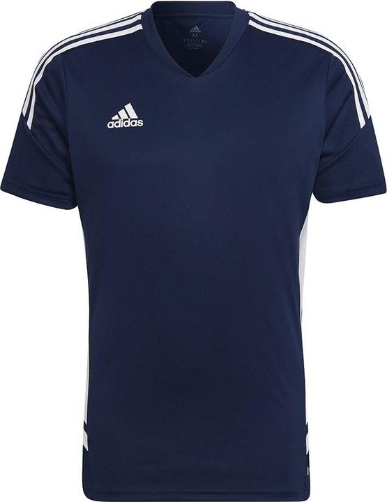 Image du produit adidas Hommes Condivo 22 Jersey Col V Bleu marine et Blanc HA6291 (L) (L)