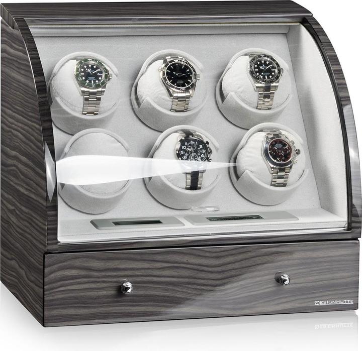 Image du produit Designhütte Remontoir pour Montres Basel 6 LCD - Dark Oak (6 x)
