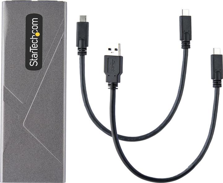 Produktbild StarTech com M2-USB-C-NVME-SATA, Enceinte ssd, M.2, M.2, 10 Gbit/s, Connectivité USB, Gris (M.2)