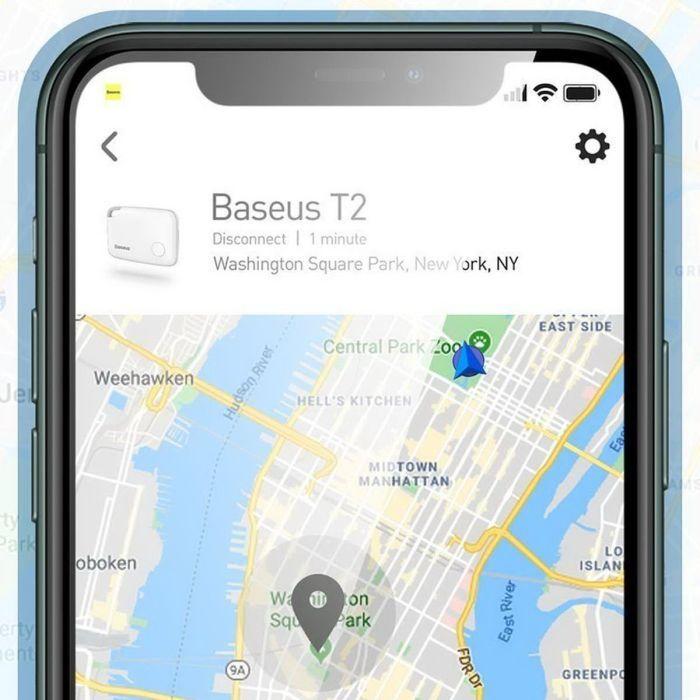 Actual product image Baseus Intelligent T2 ropetype anti-loss device White (Android, iOS)
