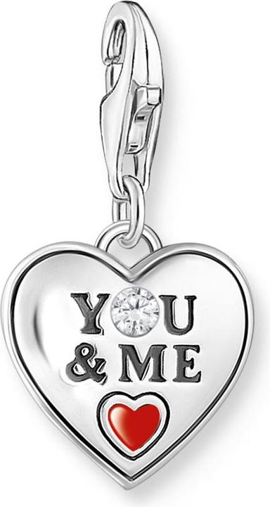 Produktbild Thomas Sabo Charm-Anhänger YOU & ME Silber (Emaille, Silber 925)