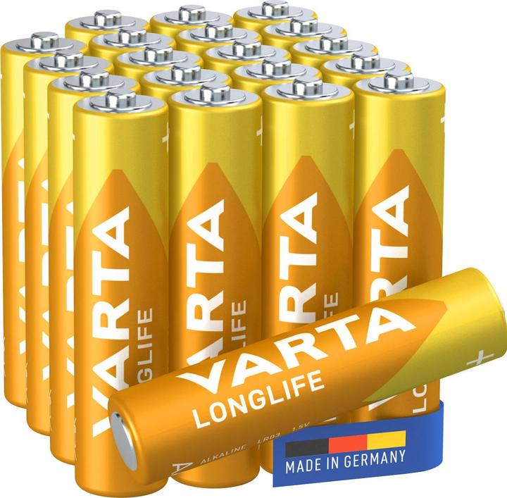 Actual product image Varta Longlife (20 pcs., AAA, 1100 mAh)