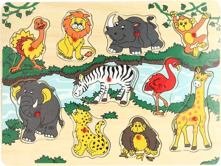 Produktbild Playwood Holz-Studenpuzzle Wilde Tiere, 10-tlg. (10 Teile)