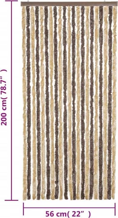 Actual product image VidaXL Fliegenvorhang Chenille (56 x 200 cm)