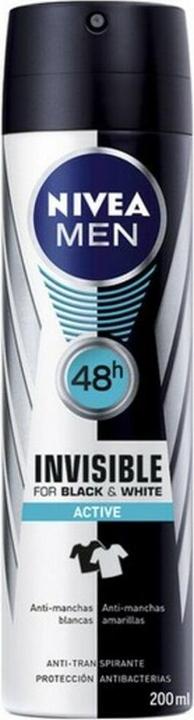 Produktbild NIVEA MEN BLACK & WHITE ACTIVE deo vapo 200 ml (Spray, 200 ml)