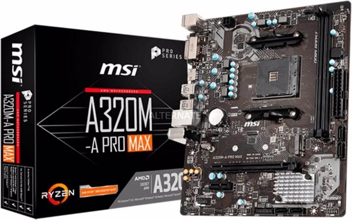 Produktbild MSI A320M-A Pro Max (AM4, AMD A320, mATX)