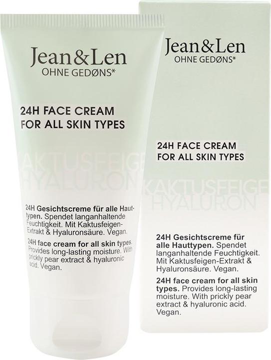 Produktbild Jean & Len Feuchtigkeitsspendende Gesichtscreme Kaktusfeige/Hyaluron (50 ml, Tagescreme)