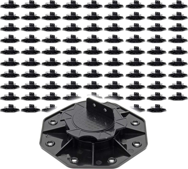 Immagine prodotto XPOtool Piani di terrazza Set 90x Piedi regolabili Hauteur 18-25mm 2700kg Lames Dalles Piscine (90 x)
