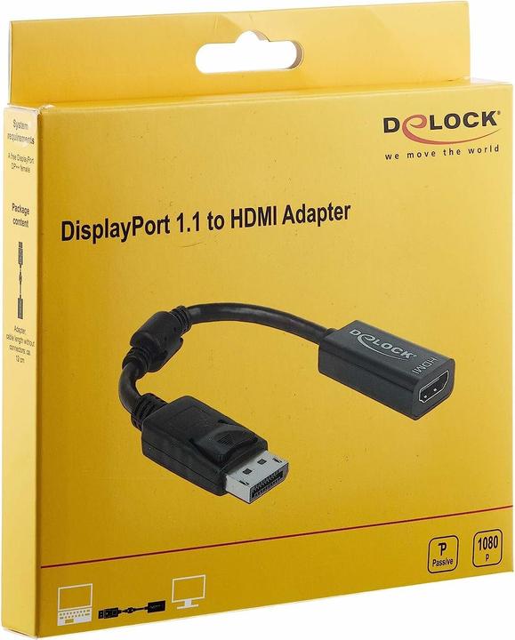 Actual product image Delock DP to (HDMI, 12 cm)