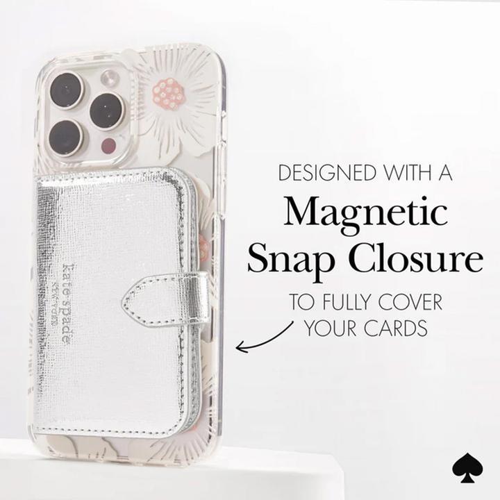 Immagine prodotto Kate Spade Morgan MagSafe Wallet – Magnetische Geldbörse (Metallic Silver)