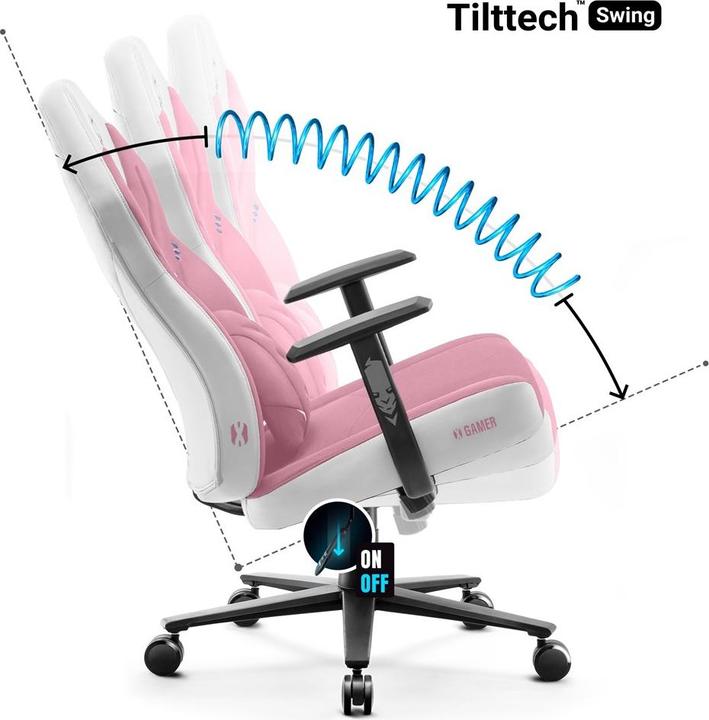 Productafbeelding Diablo Fotel Stoelen X-Gamer Marshmallow Roze Normale Maat