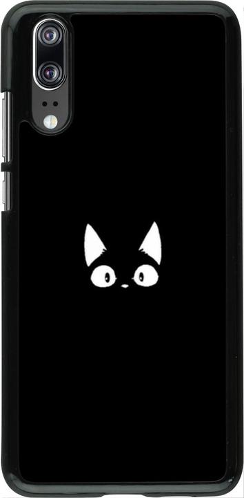 Actual product image PhoneLook Coque Funny cat on black (Huawei P20)