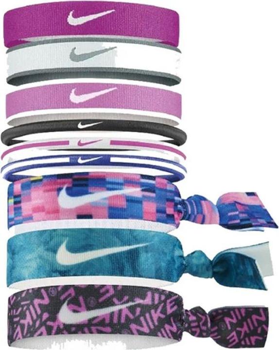 Immagine prodotto Nike Lacci per capelli misti 9 pezzi, 3 larghezze, multicolore (Elastico per capelli)