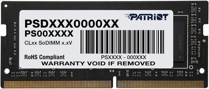 Produktbild Patriot SO-DIMM DDR4 16GB 3200MHz Bulk Rank1 2Gx8 (3200 MHz, DDR4-RAM, SO-DIMM)