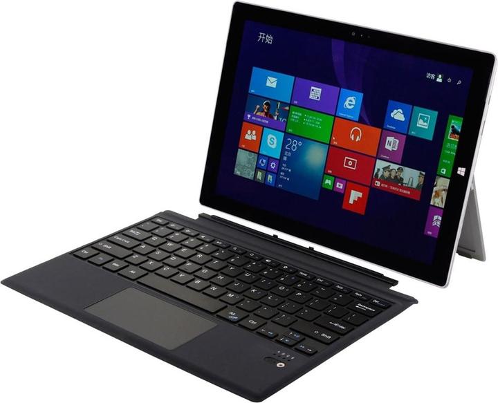 Immagine prodotto Apfelkiste Magnetische Bluetooth Tastatur für Microsoft Surface Pro 7 / 6 / 5 / 4 / 3 - Schwarz (Ing. Int., Cablato)