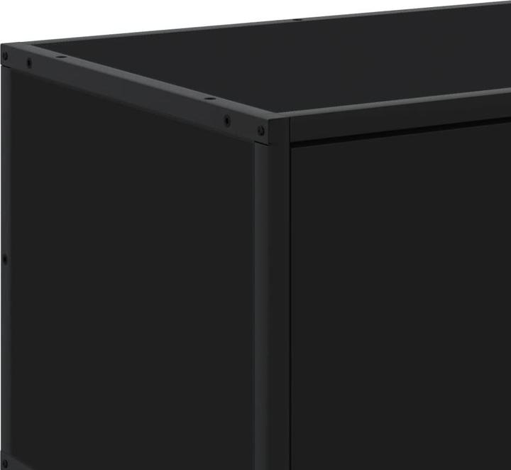 Actual product image VidaXL TV cabinet Lowboard TV cabinet TV table black wood-based material
