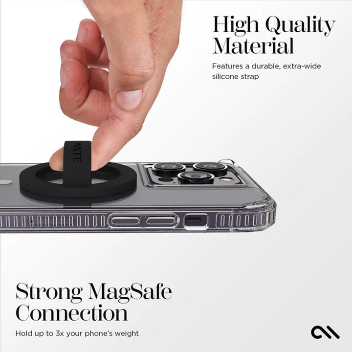 Actual product image Case-Mate Magnetschlaufengriff – MagSafe Fingergriff (Schwarz)