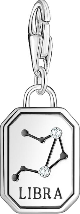 Thomas Sabo Charm-Anhänger Sternzeichen Waage mit Steinen Silber (925er Silber)
