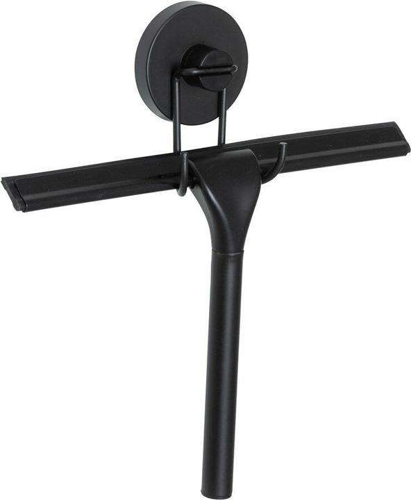 Wenko Spatola per box doccia Vacuum-Loc 25 cm Nero
