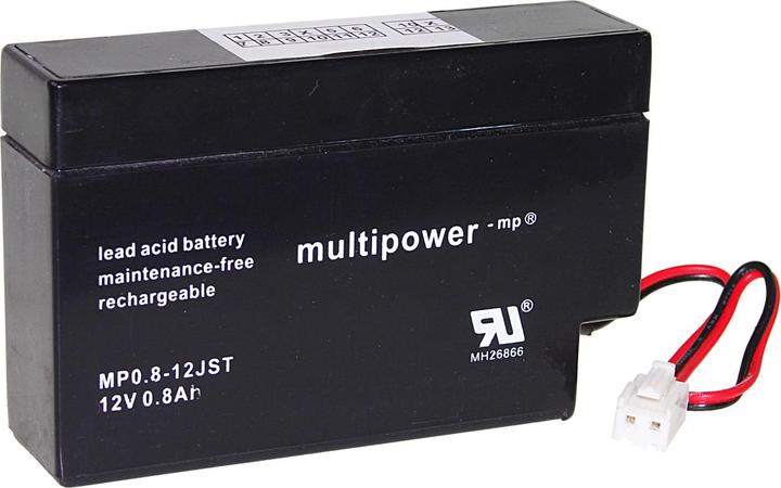 Immagine prodotto Multipower MP0.8-12S connettore JST Batteria UPS
