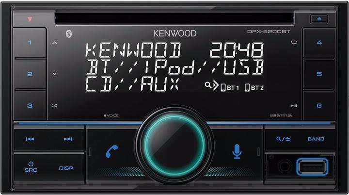 Actual product image Kenwood Corp. Car radio DPX-5200BT 2 DIN (Android car)