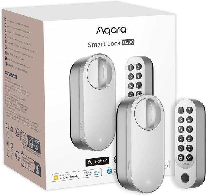 Actual product image Aqara Smart Lock U200 (Fingerprint, Electronic numerical code, Bluetooth, Key, Key card, Smartphone)