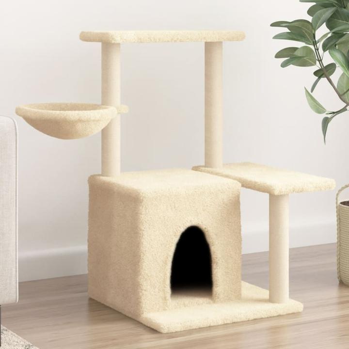 Image du produit VidaXL Kratzbaum mit Sisal-Kratzsäulen Creme 83 cm,Farbe (83 cm, Crème)