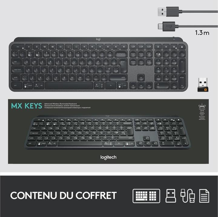 Actual product image Logitech MX Keys (CH, Wireless)