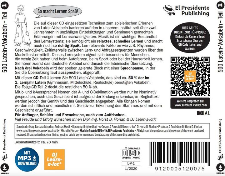 Immagine prodotto 500 parole latine imparate in modo divertente. Vocabolario di base 1° CD (Latino, 2003)