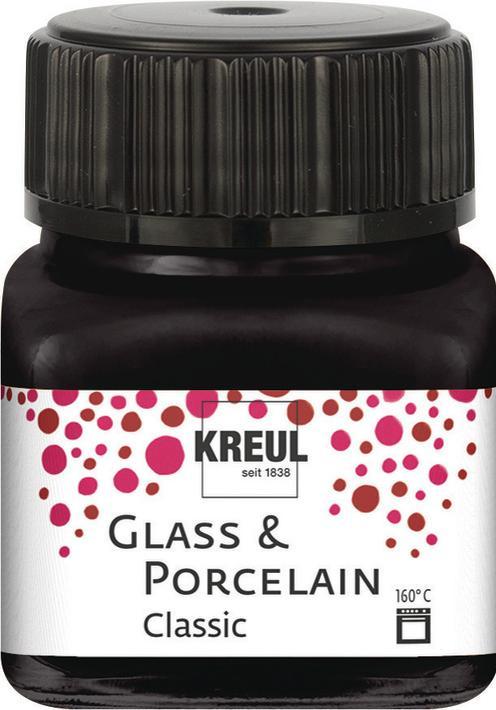 Produktbild Kreul Glass & Porcelain Classic, Porzellan- und Glasfarbe (Kanariengelb, 20 ml)