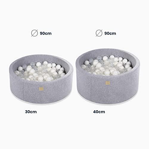 Produktbild Activity Board Baby Foam Round Ball Pit 90x30cm ohne Bälle Zertifiziert, Samtkordel, Sand