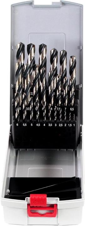 Image du produit Bosch Professional Zubehör Jeu de forets hélicoïdaux HSS PointTeQ, 25 pièces, ProBox, 1-13 mm (12,5 mm, 13 mm, 9,5 mm, 10 mm, 10,5 mm, 11 mm, 11,5 mm, 12 mm, 6,5 mm, 7 mm, 7,5 mm, 8 mm, 8,5 mm, 9 mm, 3,5 mm, 4 mm, 4,5 mm, 5 mm, 5,5 mm, 6 mm, 1 mm, 1,5 mm, 2 mm, 2,5 mm, 3 mm)