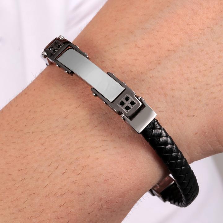 Produktbild Morellato Moody Armband (22 cm, Edelstahl, Leder)