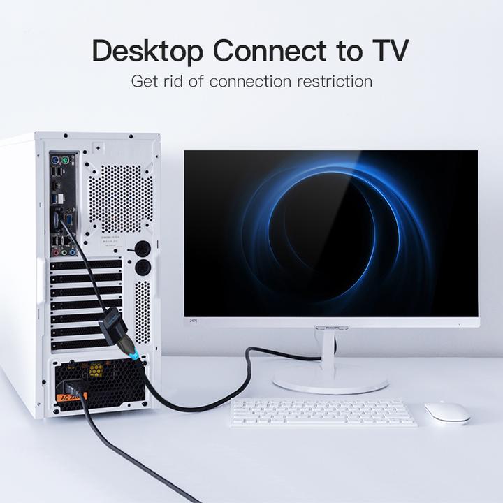 Image du produit Vention Câble convertisseur VGA vers HDMI (Adaptateur jack)