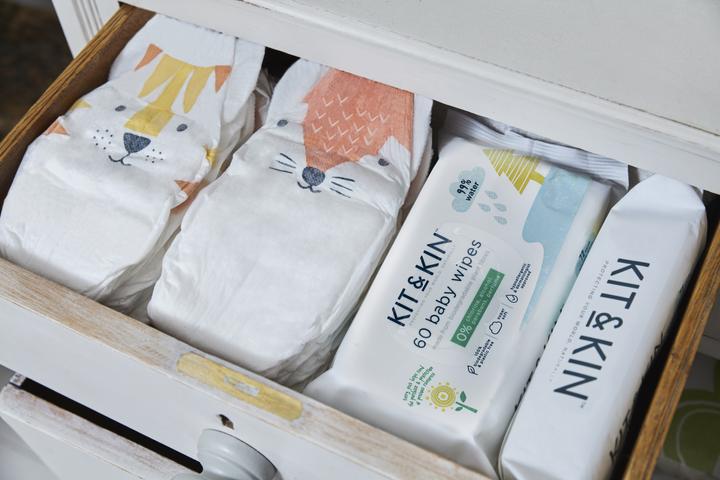 Produktbild Kit & Kin Wipes (60 Stück)