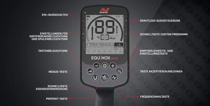 Produktbild Minelab EQUINOX 900. Metaaldetector specialist.