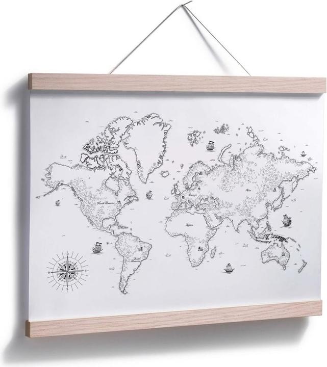 Immagine prodotto Trenddeko Mappa del mondo - Dai tempi passati (60 x 50 cm)