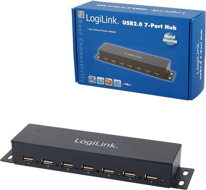 Produktbild LogiLink UA0148 (USB-A, 7 Ports)