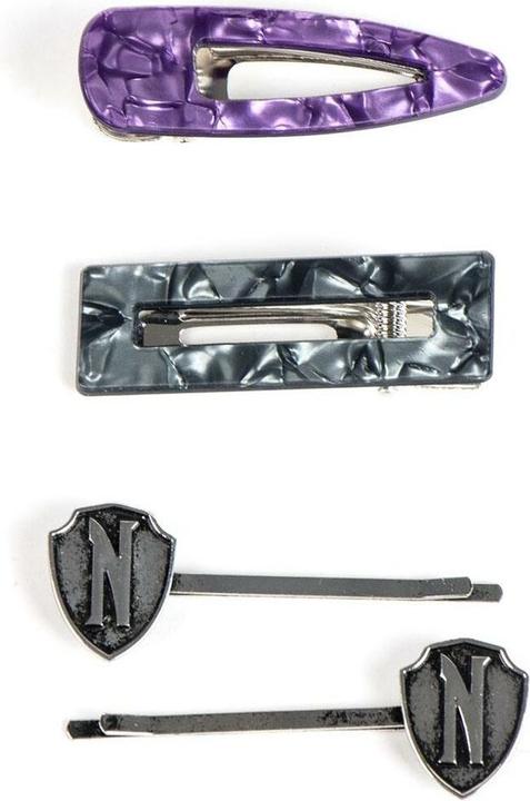 Immagine prodotto Cerdá Accessori per capelli Wednesday 4-pack Pruple & Black