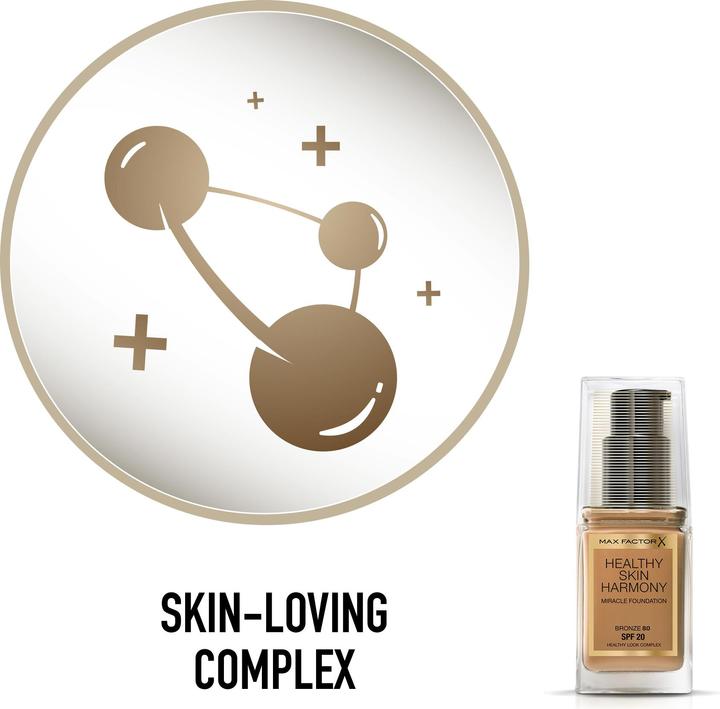 Immagine prodotto Max Factor Armonia della Pelle Sana 30 ml Bottiglia a Pompa Crema 80 Bronzo (80 Bronzo)